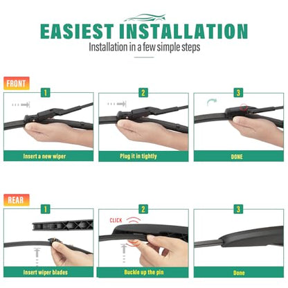 Windshield Wiper Blades Replacement for Ford Bronco Sport 21