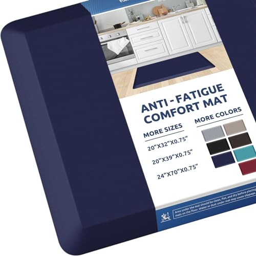 0.8" Thick Kitchen Mat Cushioned Anti Fatigue Rug Comfort Floor Mats