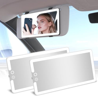 2PCS Car Visor Vanity Mirror with Lights (2 Count)