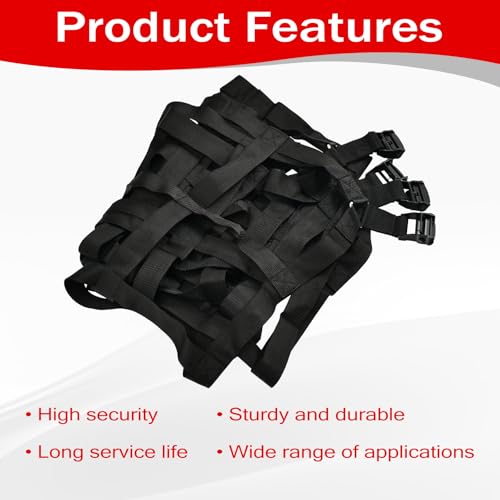 66" x 50" Truck Bed Cargo Net with Adjustable Cam Buckles & S