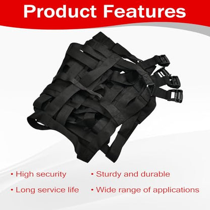 66" x 50" Truck Bed Cargo Net with Adjustable Cam Buckles & S