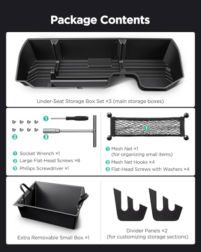 Truck Underseat Storage for Silverado Sierra