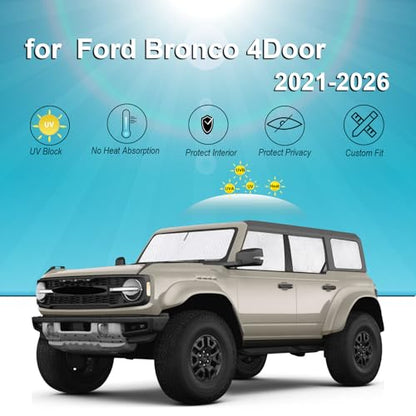 Thicken Sun Shades for Ford Bronco 4Door (7 Count)