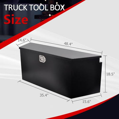 Black Steel Trailer Tongue Truck Box w