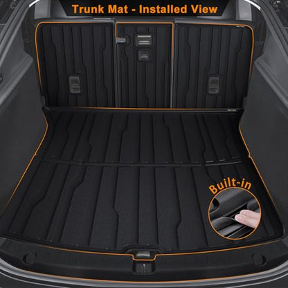 10PCS Floor Mats Full Set for 2025 2026 Tesla Model Y Juniper