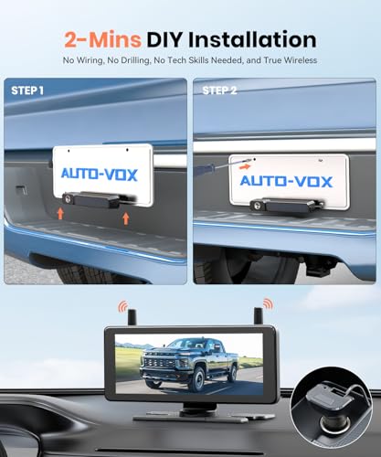 7.2" DVR Portable Solar Wireless Backup Camera