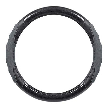 GripPlus Black Carbon Fiber Steering Wheel Cover