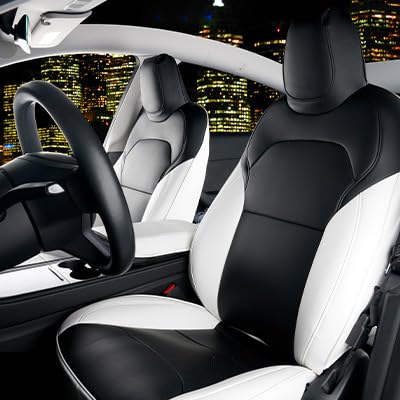 Leather Seat Covers for Tesla Model Y Juniper 2025 2026 Full Set