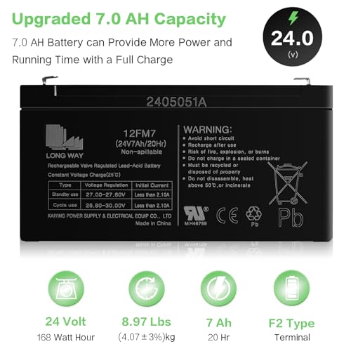 24V 7AH Battery for Ride on Car UTV