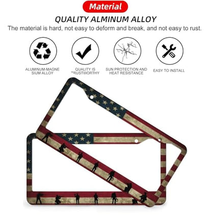 American Flag License Plate Frames