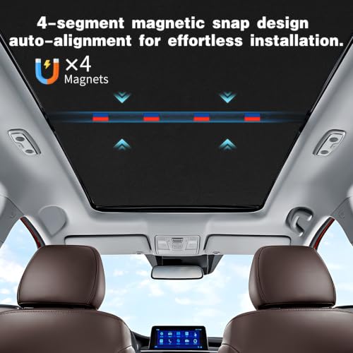 2 Pack Black Roof Sunshade for 2020 (2 Count)