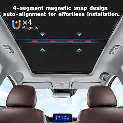 2 Pack Black Roof Sunshade for 2020 (2 Count)