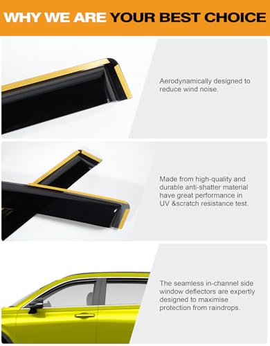 Window Rain Guards for 2015 (4 Count)