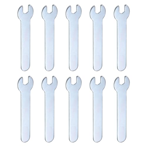 10pcs Small Wrench Open End Wrench 6x66x1.5mm Metric U (10 Count)