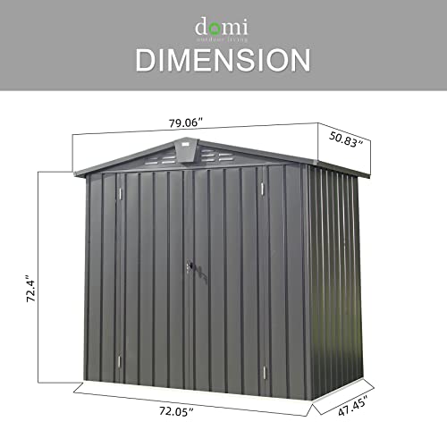 Domi 10’ x 8’ Outdoor Storage Shed
