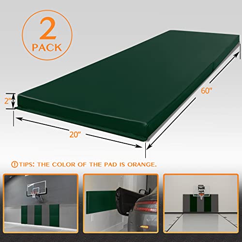 2 Pack Sport Wall Pads 2” Thick Foam Protection Padding Gym Basketball