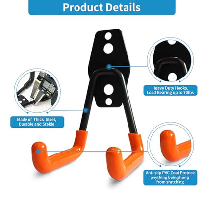 2 Pack Garage Storage Utility Hooks (2 Count)