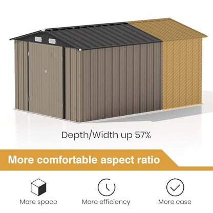 8x12 FT Outdoor Storage Shed