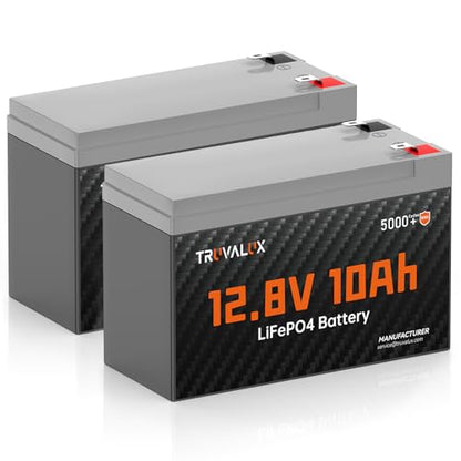 2 Pack 12V 10Ah Lithium LiFePO4 Battery