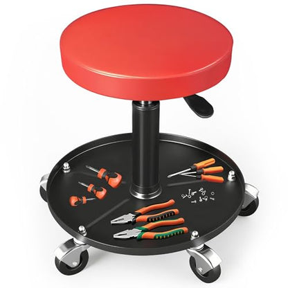 Rolling Mechanic Stool with Wheels