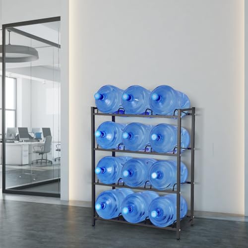 5 Gallon Water Jug Holder for 12 Bottles Without Wobbling