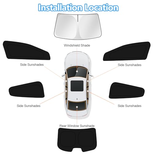 Car Window Shades for Hyundai Elantra 2011 (6 Count)