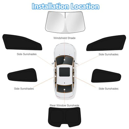 Car Window Shades for Hyundai Elantra 2011 (6 Count)