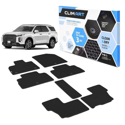 All Weather Car Floor Mats Compatible with Hyundai Palisade 2020