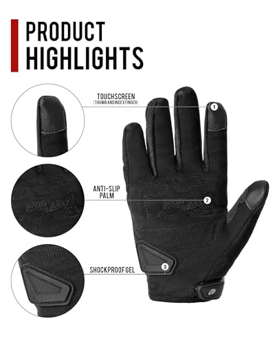 Summer Motorcycle Gloves for Men and Women Touchscreen Biker Gloves