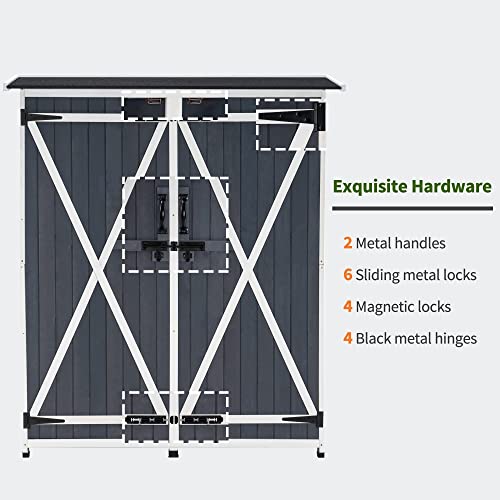 Outdoor Storage Cabinet with Shelves