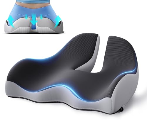 XL Ergonomic Seat Cushion Relieves Sciatica & Tailbone Pain (1000 grams)
