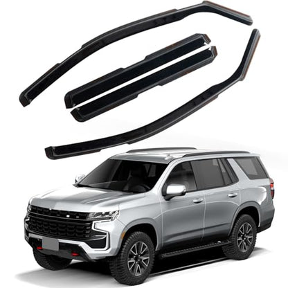 in Channel Rain Guards Fit for 2021 2022 2023 2024 2025 2026 Chevrolet (4 Count)