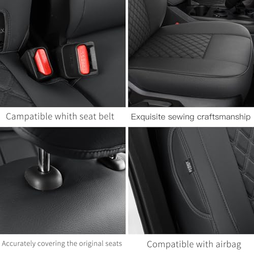 Custom Fit Ford Ranger Seat Covers 2019 2020 2021 2022 2023 Full Set SuperCrew