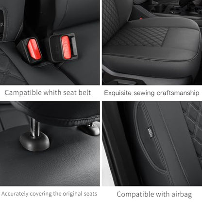 Custom Fit Ford Ranger Seat Covers 2019 2020 2021 2022 2023 Full Set SuperCrew