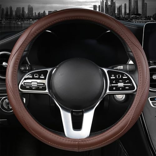 Genuine Leather Steering Wheel Cover