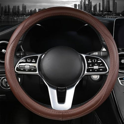 Genuine Leather Steering Wheel Cover