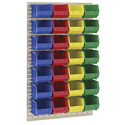 30161 Heavy Duty Wall Mount Garage Storage Steel Louvered Panel