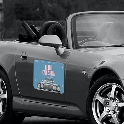 Custom Car Magnet for Business 2 Pack (2 Count)