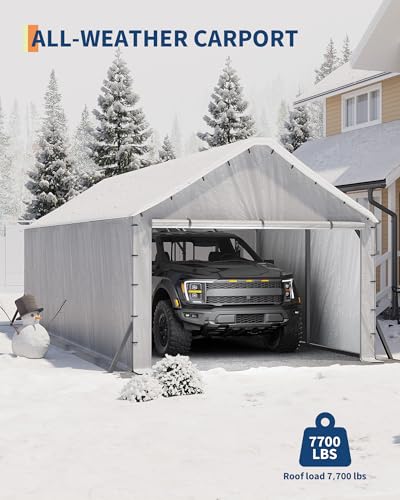 11'x20'x9' Vertical Roof Metal Carport