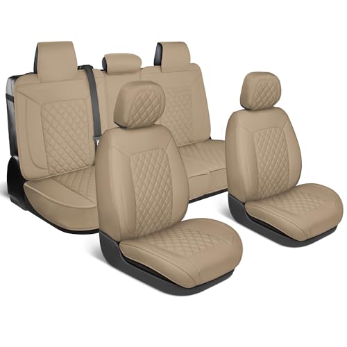 Curated Sandstone Leather Seat Covers for Cars & SUVs