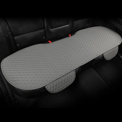 Pu Leather Car Seat Bottom Covers Protectors Include 1 Rear Bench Seat Cover Universal Fit 90% Vehicles