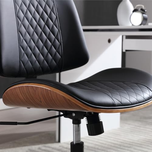 Home Office Chair No Arms with Wheels