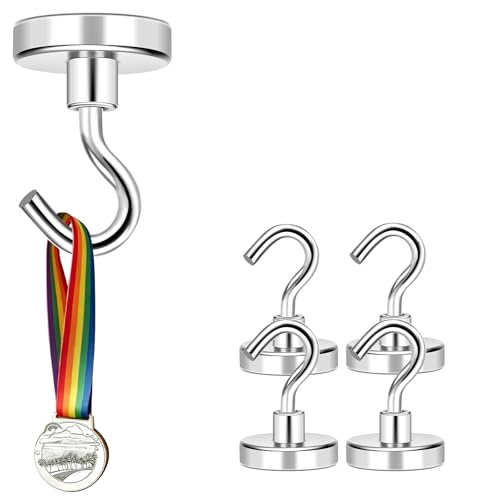 Medal Holders 5PCS Magnetic Hooks 50LBS Display Hanger