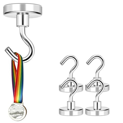 Medal Holders 5PCS Magnetic Hooks 50LBS Display Hanger