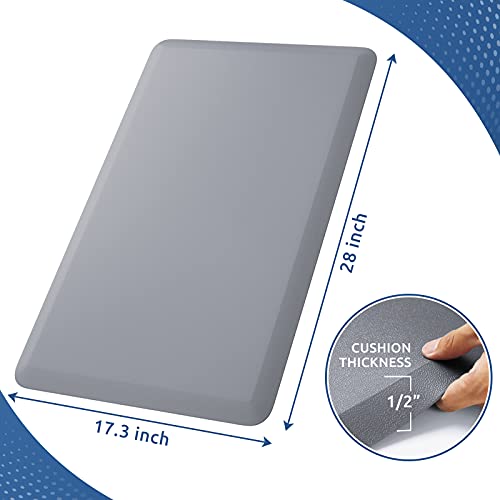 Kitchen Mat Cushioned Anti Fatigue Rug 17.3"x28" Waterproof Non Slip Standing Desk Mat Comfort Floor Mats for Kitchen House Sink Office