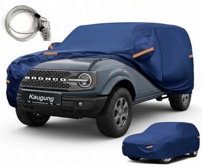 Custom Fit Car Cover for Ford Bronco 4 Door 4Dr
