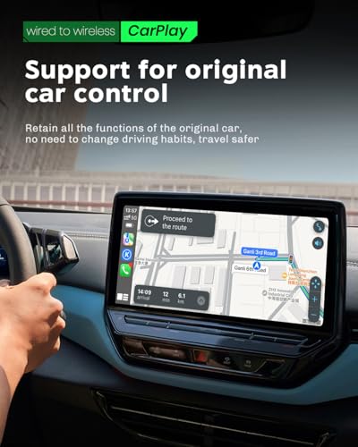 Wireless Carplay Adapter for Apple 2026 Upgrade Mini Apple carplay Fast & Stable