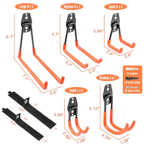 Garage Hooks Heavy Duty 14 Pack