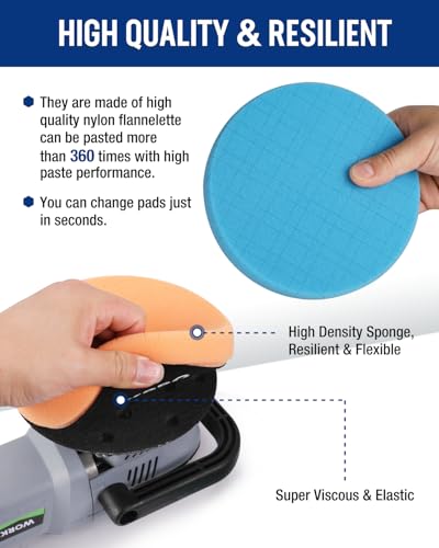 6.5 Inch Buffing Sponge Pads (5 Count)