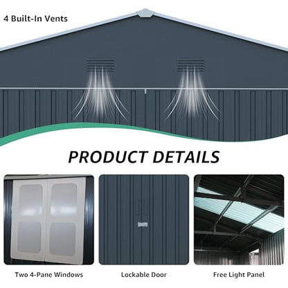 13x20ft Outdoor Storage Shed